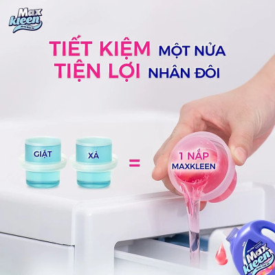 Túi Nước Giặt Xả Maxkleen Hương Nước Hoa Huyền Diệu (3.8kg)