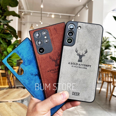 Ốp Lưng Vải Deer Cho Samsung Galaxy  S24 Ultra / S23 Ultra / S23 PLus / S22 Ultra / S22 Plus / S21 Ultra / S21 Plus