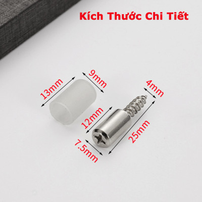 Chốt Đợt Bọc Cao Su KUNBE Chốt Đỡ Kệ Tủ Kệ Gỗ Dễ Dàng Lắp Đặt