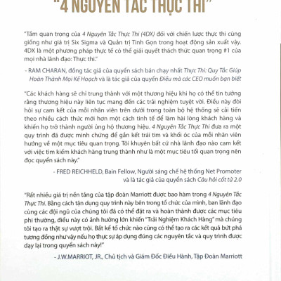 4 Nguyên Tắc Thực Thi - Giới Thiệu Công Nghệ Triển Khai Chiến Lược Từ Franklin Covey - Bìa Cứng (Tái Bản 2023)