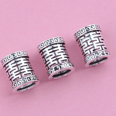 Charm bạc chặn dài hình chữ hỷ - Ngọc Quý Gemstones
