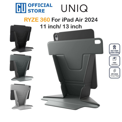 Bao Da UNIQ RYZE 360 Cho iPad Air Gen 6 2024 11inch/ 13inch Với Thiết Kế Hiện Đại Nổi Bật Bảo Vệ Toàn Diện Hàng Chính Hãng