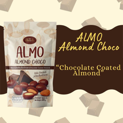 Sô Cô La Hạnh Nhân ALMO – Giòn Ngon, Thơm Lừng – Gói 30g [Hàng Thái Lan]