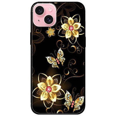 Ốp lưng dành cho Iphone 15 - Iphone 15 Plus - Iphone 15 Pro - Iphone 15 Pro Max - Bướm Hoa Vàng - Hàng Chính Hãng