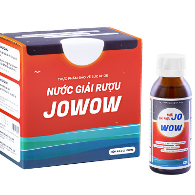 Nước giải rượu, mát gan JOWOW (Hộp 6 chai x 100ml)