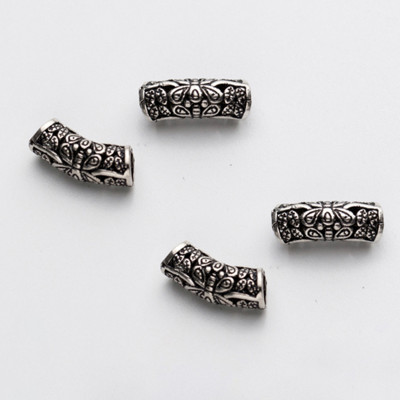 Charm bạc chặn hạt hình ống trụ dài 7 - Ngọc Quý Gemstones