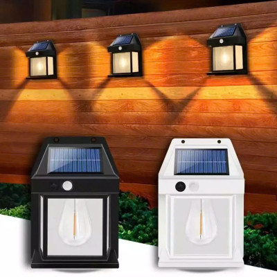 Bộ 2 Đèn Trang Trí Cổng Năng Lượng Mặt Trời – Gắn Cột, Gắn Tường Tự Động Bật Tắt Loại Tốt