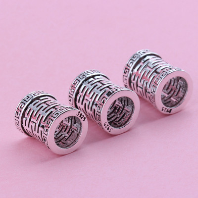 Charm bạc chặn dài hình chữ hỷ - Ngọc Quý Gemstones