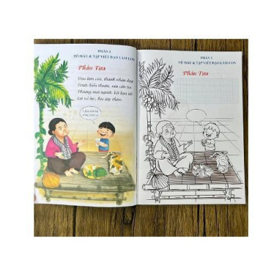 Sách - Tô màu, tập viết và thực hành Đạo Làm Con - Chính Thông