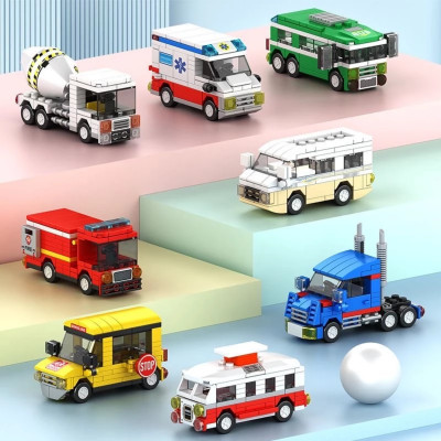Đồ chơi lắp ráp xe cứu hỏa 100 mảnh Value Toys