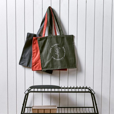 Túi | JYSK Nils | cotton | xám đậm/xanh/đỏ | R40xD20xC38cm
