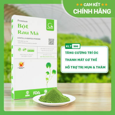 Bột Rau Má Sấy Lạnh Nguyên Chất Quảng Thanh Hộp 30gr