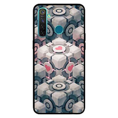 Ốp Lưng in cho Realme 5 Mẫu Khối Rubik Tình Yêu - Hàng Chính Hãng