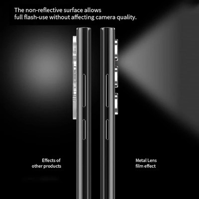 Tấm dán kính cường lực Camera cho Samsung Galaxy S25 Ultra / S23 Ultra / S24 Ultra hiệu KUZOOM AR - công nghệ kế dính tự động, mặt kính AGC sắc nét với độ cứng 9H, trang bị khung tự dán dễ dàng tự dán ở nhà - Hàng nhập khẩu