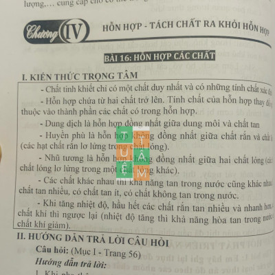 Sách - Hướng dẫn trả lời câu hỏi Khoa học tự nhiên 6 (Kết nối tri thức với cuộc sống)