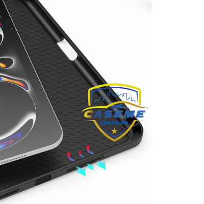 [iPad Pro M4] Bao Da Dành Cho iPad Pro 11 inch M4 2024, iPad Pro 13 inch M4 2024 Dux Ducis Domo Series Có Khe Cắm Bút - Hàng Chính Hãng 