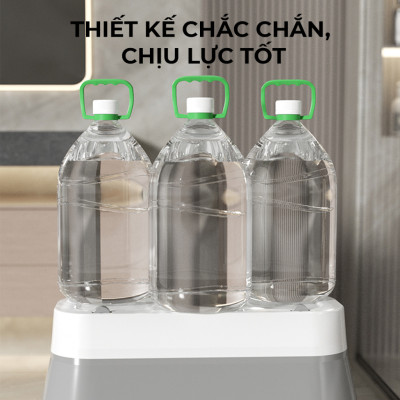 Xô Đựng Nước Gấp Gọn Đa Năng Có Bánh Xe Chậu Gấp Gọn Tiện Lợi Giặt Cây Lau Nhà Chùi Kính Dung Tích 12L
