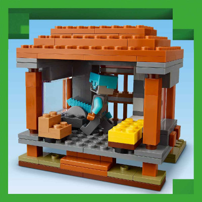 LEGO MINECRAFT 21278 Đồ Chơi Lắp Ráp Trạm Canh Của Kẻ Cướp Và Quái Thú Ravager (665 chi tiết)