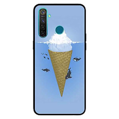 Ốp Lưng in cho Realme 5 Pro / Realme Q Mẫu Kem Đại Dương - Hàng Chính Hãng