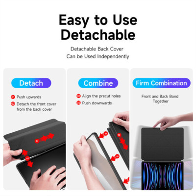 Bao Da Dành Cho iPad Pro 11 inch 2018 / 2022 / 2021 / 2022, Dux Ducis Magi Series, Fullbox, Có Khe Bút, WakeUP - Hàng Chính Hãng