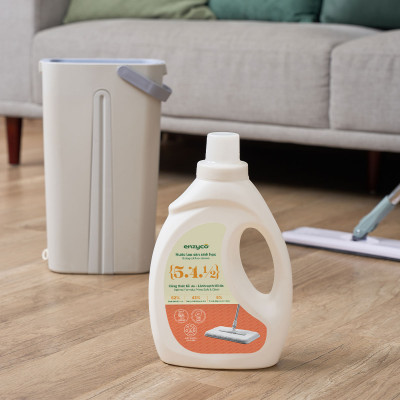 Combo 2 chai nước lau sàn sinh học ENZYCO 2L - Chiết xuất Bồ hòn và Enzyme Dứa