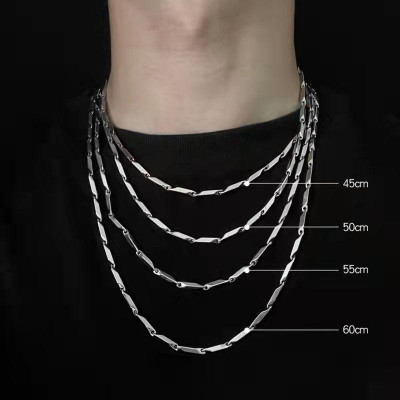 Dây chuyền nam vòng cổ Xích Trơn Basic nam nữ unisex Titan bạc đẹp không gỉ trangsucpt PTDCNA13