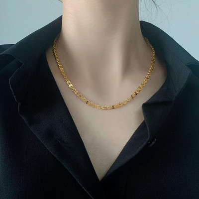 Dây chuyền nữ - Vòng cổ nữ titan thời trang đuôi phụng thép không gỉ trangsucpt có 3 màu sắc
