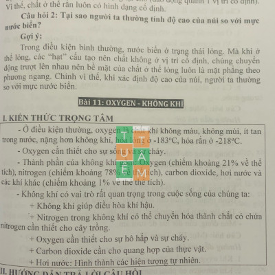 Sách - Hướng dẫn trả lời câu hỏi Khoa học tự nhiên 6 (Kết nối tri thức với cuộc sống)