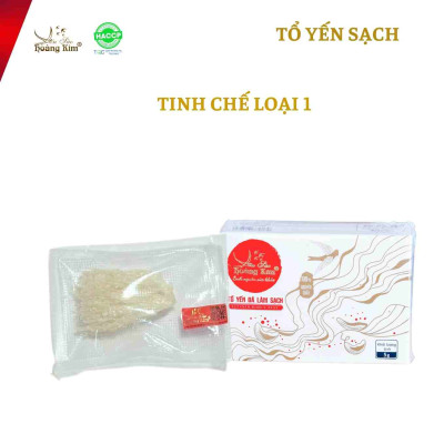 Tổ Yến Tinh Chế Loại 1 Yến Sào Hoàng Kim - Yến Trắng Bạch Tự Nhiên, Sợi Dai Ngon (Hộp 3g/5g/ 50g/100g)