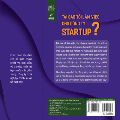 Tại sao tôi làm việc cho công ty Startup?