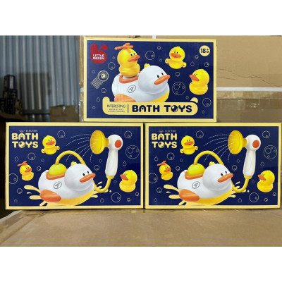 BỘ ĐỒ CHƠI VỊT VÀNG PHUN NƯỚC NHÀ TẮM CHO BÉ YÊU_kèm vòi sen và nhiều phụ kiện dễ thương