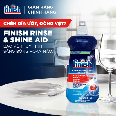 Nước Làm Bóng Chén Bát Finish Rinse & Shine Aid