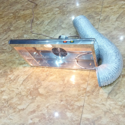 MÁY HÚT MÙI INOX 304 (kt 70 x 38 x 10 . kèm theo ống thun bạc)