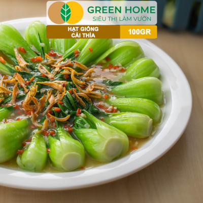 Hạt Giống Rau Cải Thìa GreenHome, GÓI 100GR, Dễ Trồng Quanh Năm, Nảy Mầm, Năng Suất Cao R32