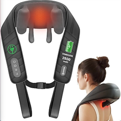 Máy Massage Cổ Vai Gáy KINGTECH S6, Masage Shiatsu 3d, Nhiệt Hồng Ngoại, Tích Điện, Matxa Nhiều Vị Trí - Chính Hãng