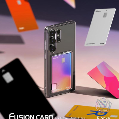 Ốp lưng RINGKE Fusion Card Samsung Galaxy S25 Ultra có ngăn đựng thẻ, chống sốc chuẩn quân đội_ Hàng Chính Hãng