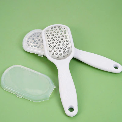 Dụng Cụ Mài Chà Gót Chân Tẩy Da Chết Inox vân xịn sò Cây Chà Gót Inox TẶNG KEM