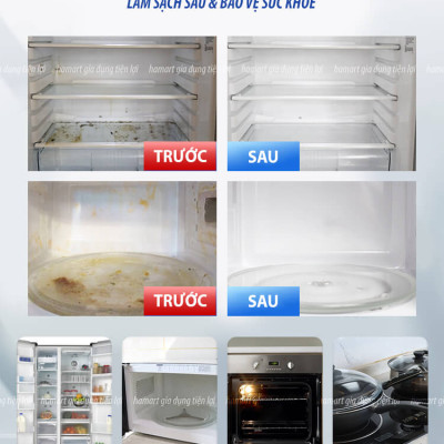 Xịt Khử Mùi Vệ Sinh Tủ Lạnh Chai 500ml Xịt Tạo Bọt Làm Thơm Sạch Tủ Đông Hiệu Quả Tiện Lợi