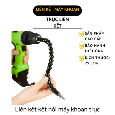 Trục Khoan Nối Dài - Dây kết nối mũi khoan Linh Hoạt Dụng Cụ Giữ Ốc Vít Máy Khoan