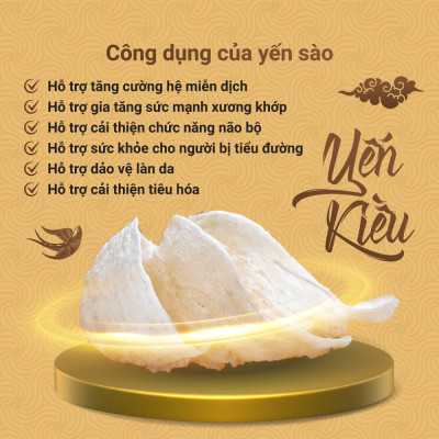 Yến Kiều Kids - Yến sào chưng sẵn cho trẻ nhỏ - Thành phần yến 30% -  Hỗ trợ tốt cho hệ tiêu hóa, hỗ trợ tốt cho sức khỏe