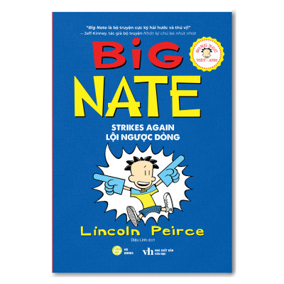 Sách Song Ngữ Việt - Anh: Big Nate – Combo 3 cuốn sách Thiếu Nhi Truyện Tranh Cho Trẻ Kèm File Audio và Note Từ Vựng