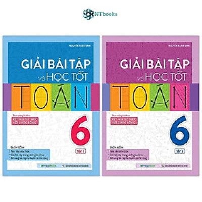 Combo 2 cuốn Giải Bài Tập Và Học Tốt Toán 6 Tập 1 + Tập 2 (Theo Sách Giáo Khoa Kết Nối Tri Thức Với Cuộc Sống)
