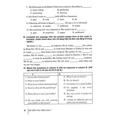 Sách - Đề Kiểm Tra Tiếng Anh Lớp 7 - Dùng Kèm Sách Giáo Khoa Kết Nối - Hồng Ân