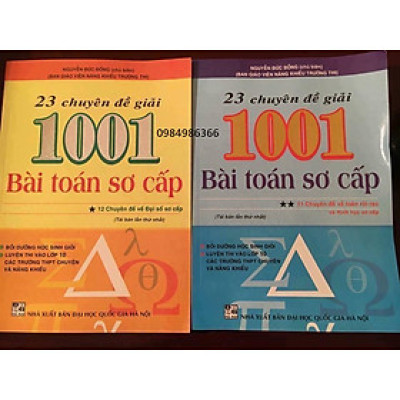 Combo 23 Chuyên Đề Giải 1001 Bài Toán Sơ Cấp (trọn bộ 2 tập)