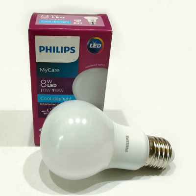 Bóng LED bulb Mycare E27 230V APR 8w Philips