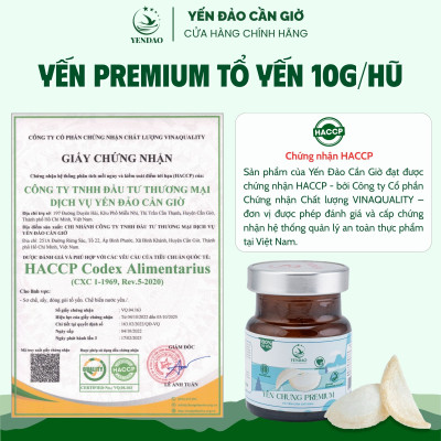 Yến Đảo - Tổ Yến Chưng Premium Dòng Cao Cấp Hàm Lượng Yến Cao Giàu Dinh Dưỡng Dạng Lốc 8 Hũ