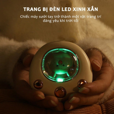 Máy Sưởi Mini Cầm Tay Máy Sưởi Cầm Tay Đa Chức Năng Thông Minh Nhỏ Gọn Bỏ Túi Hình Tay Mèo Giao Màu Ngẫu Nhiên