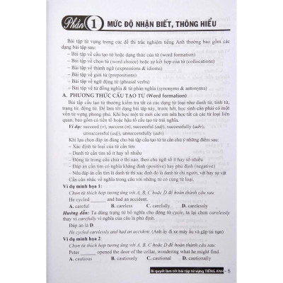 Sách - Bí Quyết Làm Tốt Bài Tập Từ Vựng Tiếng Anh - Dùng Chung Cho Các Bộ SGK Hiện Hành - Hồng Ân