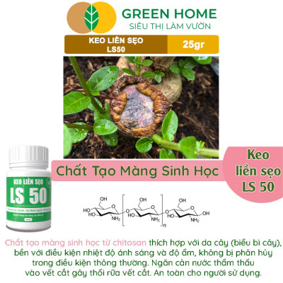 Keo Liền Sẹo LS50 Cho Cây Greenhome, Liền Nhanh Vết Cắt Da Cây, Chiết Cành, Bonsai, Lan, Kiểng Lá
