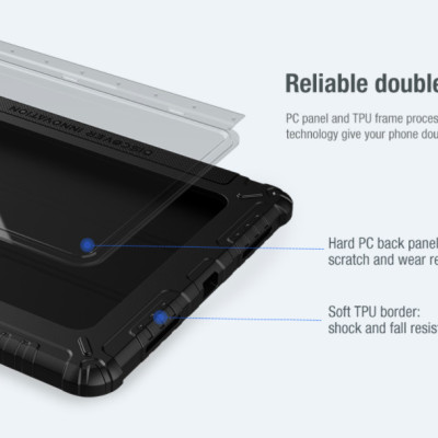 Bao da cao cấp cho iPad Pro 11 (2021) hàng chính hãng Nillkin Bumper Leather có nắp bảo vệ camera